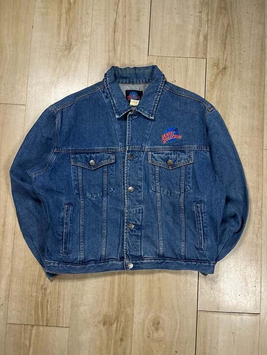 Planet Hollywood Other - Vintage 1991 Planet Hollywood Las Vegas Embroidered Denim Trucker Jacket